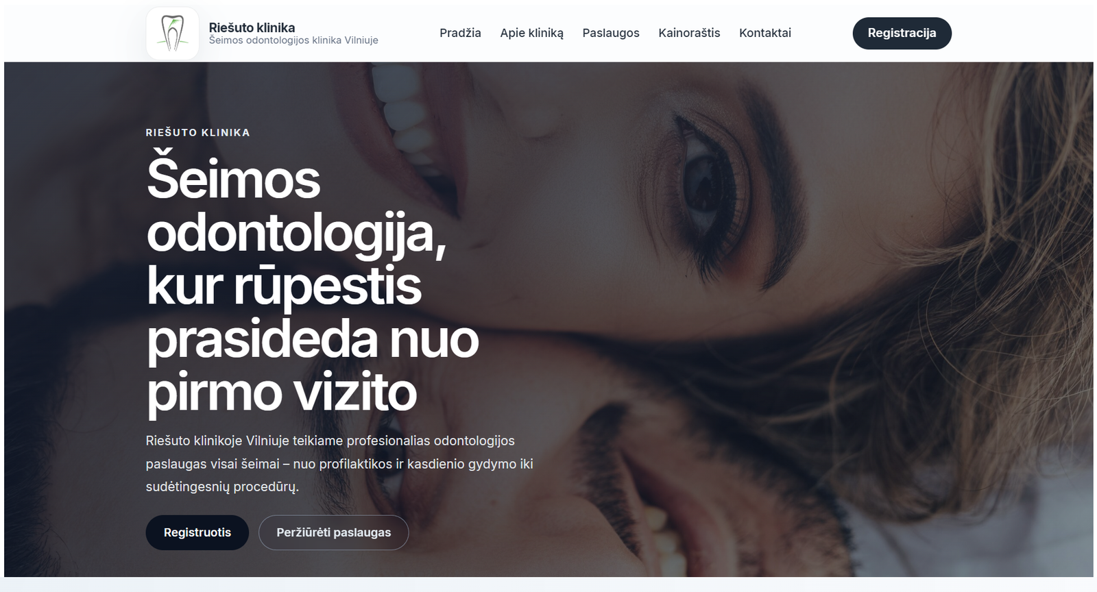 Riešuto klinika projekto peržiūra